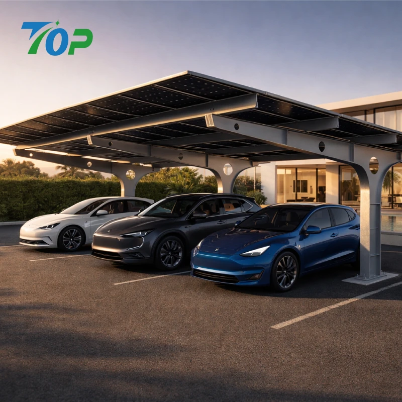 Võtmed kätte päikeseenergia autovarjualuse lahenduskomplekt